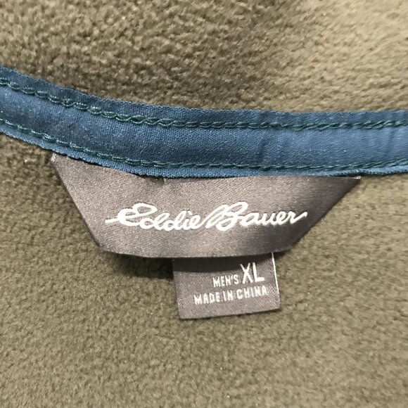Eddie Bauer Men's Chilali Faux Shearling Fleece Jacket Size XL Emeral Green - Picture 6 of 12